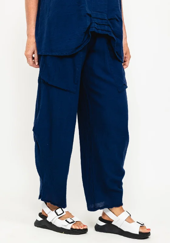 One Life Virginia Loose Trousers, Ink Trousers luxurious high-end