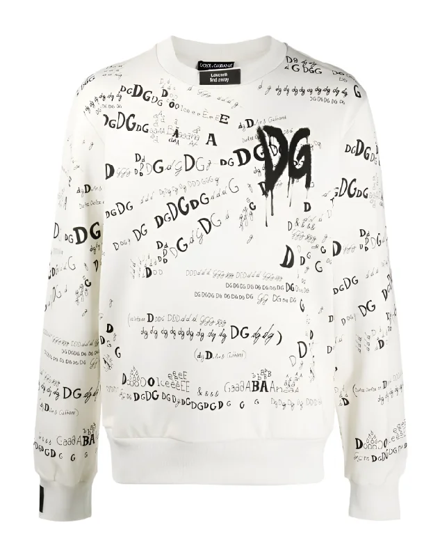 Dolce & Gabbana Carpe Diem print sweatshirt Hoodie with Tie-Dye Psychedelic Retro