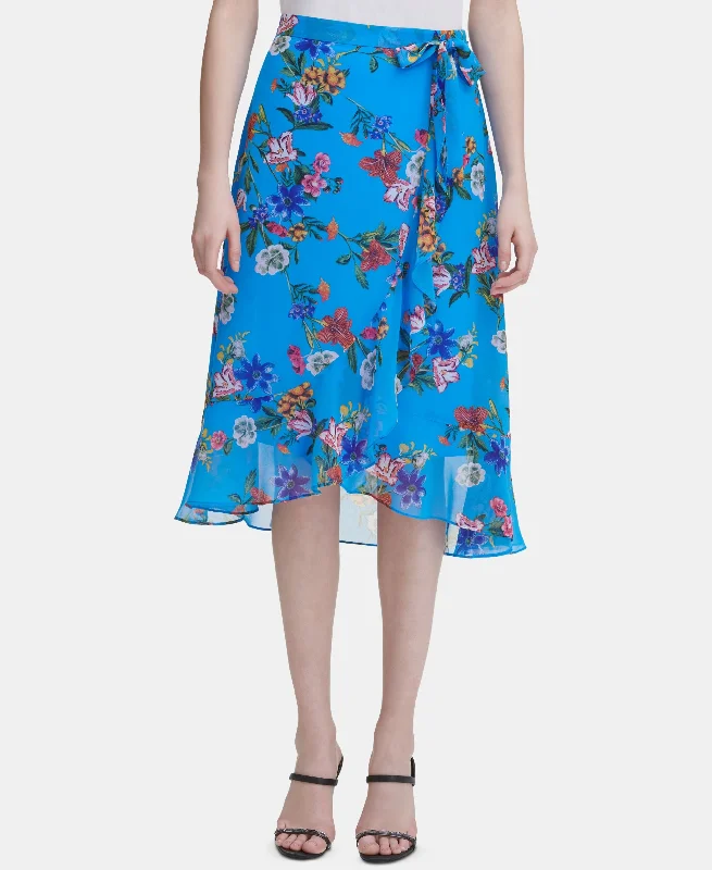 Calvin Klein Floral Midi Skirt lace skirt intricate