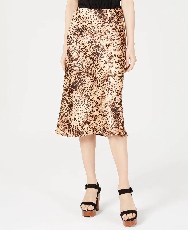 Leopard-Print Midi Skirt seamless skirt comfort