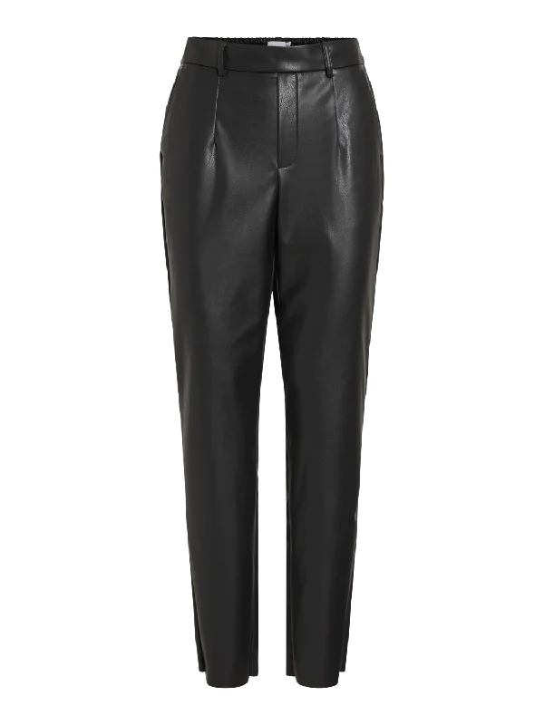 VIDAGMAR Trousers - Black Trousers Palazzo Wide Leg