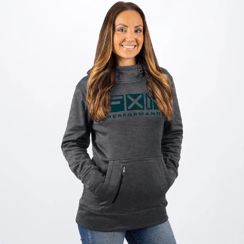 Women's Helium Tech Pullover Hoodie Hoodie with Zipper Placket Modern Functional