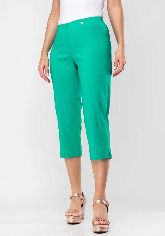 Robell Marie 07 Stretch Crop Trousers, Golf Green Trousers Favorite Customer