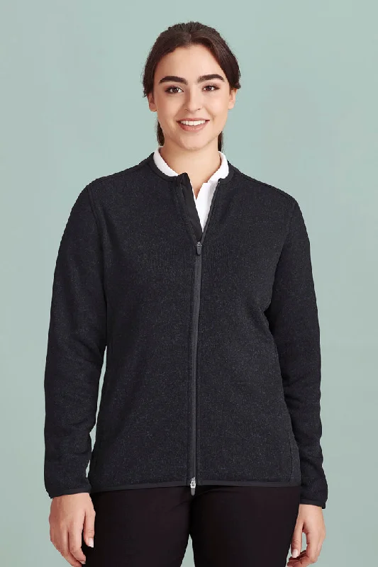 Biz Care Womens Nova Zip Front Jumper-(CO342LJ) Fleece Fabric Down Fabric Feather Fabric