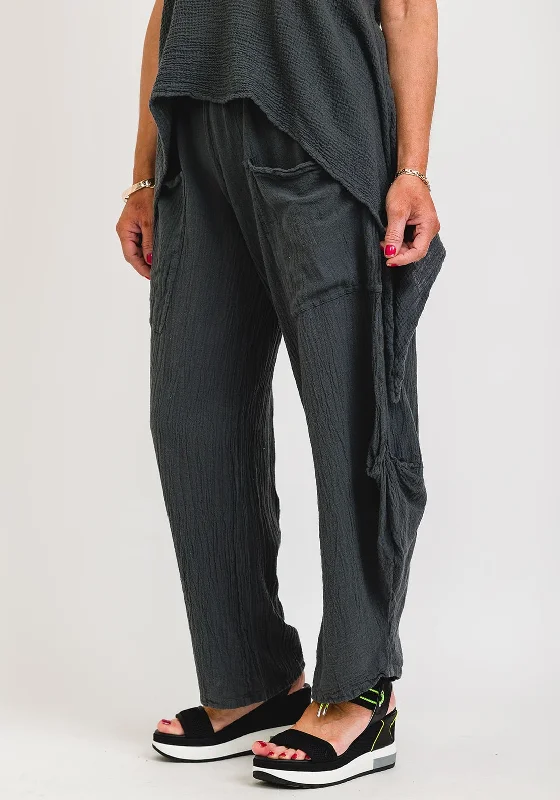 One Life Virginia Trousers, Graphite Trousers Cargo pockets