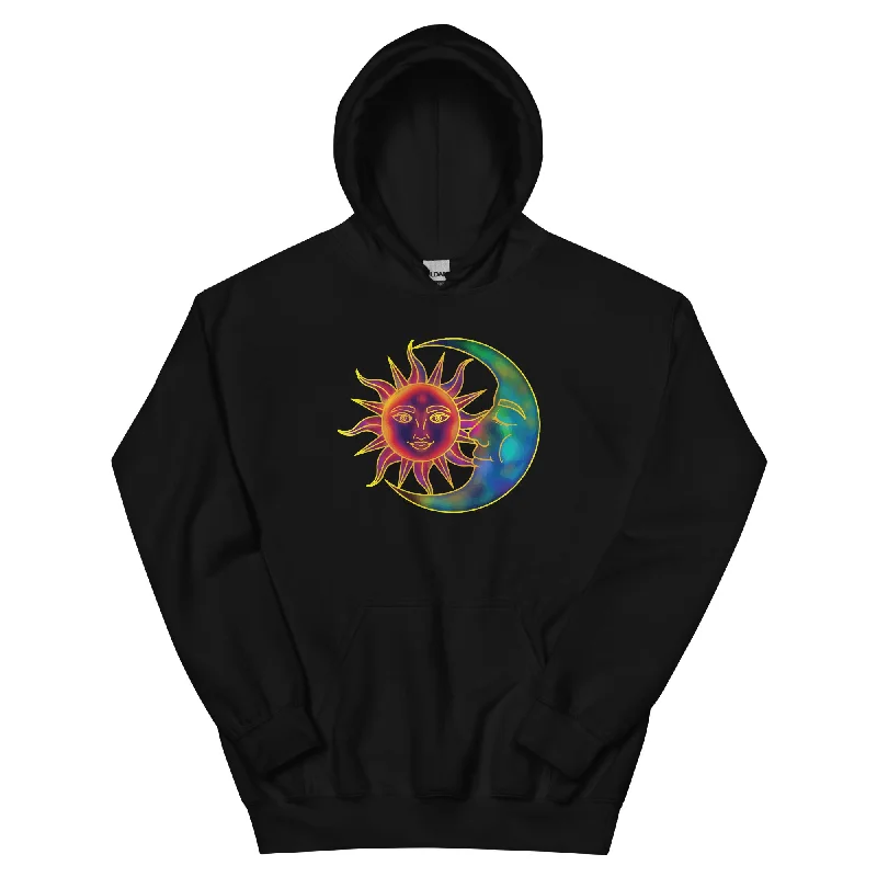 Sweet Sun & Moon Hoodie Hoodie with Set-In Sleeves Structured Classic