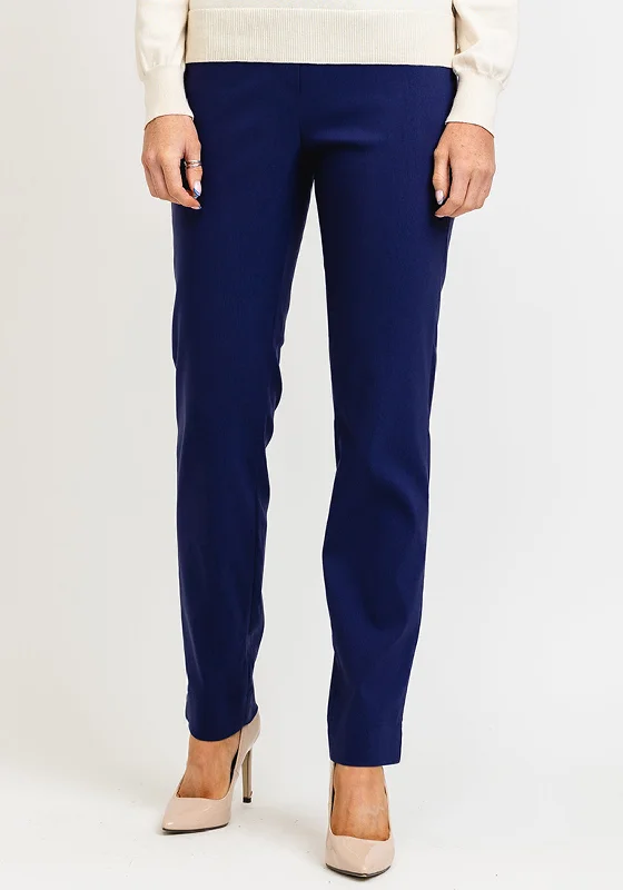 Robell Marie Full Length Slim Leg Trousers, Ink Blue Trousers practical durable