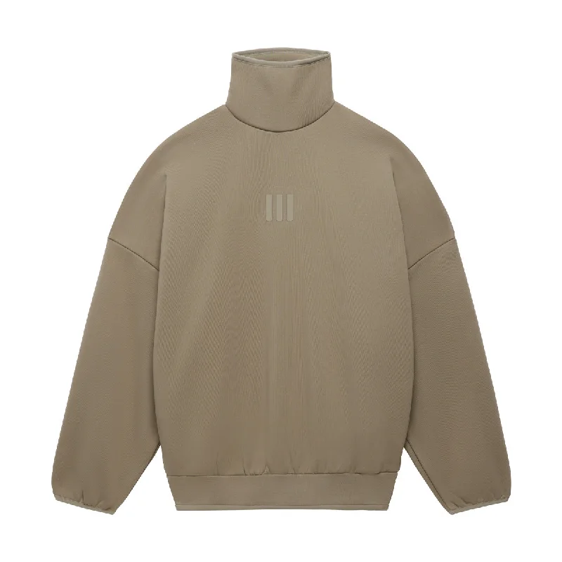 + Fear Of God Athletics  Mock Neck Sweatshirt 'Clay' Hoodie with Bell Sleeves Flared Feminine