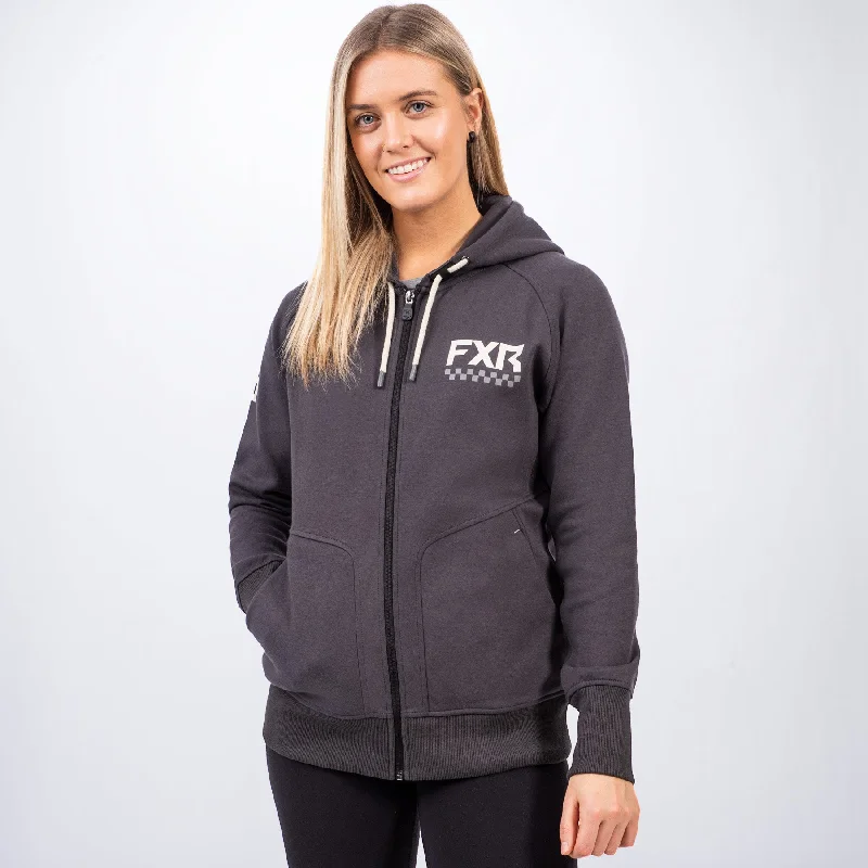 Women's Throttle Hoodie Hoodie with Slit Hem Functional Movement