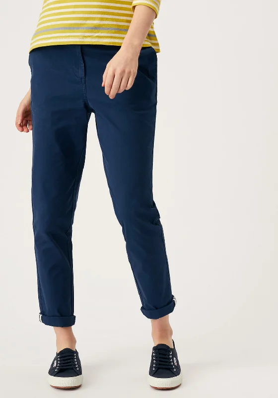 White Stuff Lindenberry Chino Trousers, Navy Trousers stylish elegant