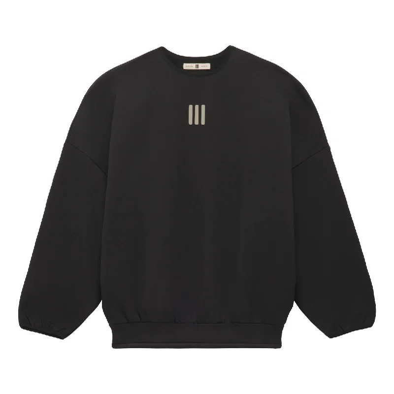 + Fear Of God Athletics Crew Sweatshirt 'Black' Hoodie with Puffed Sleeves Voluminous Trendy