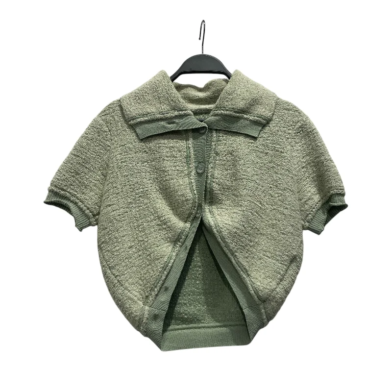 JACQUEMUS/Sweater/38/Wool/KHK/Wool Short Sleeve Turtle Neck Boat Neck Asymmetrical Neck