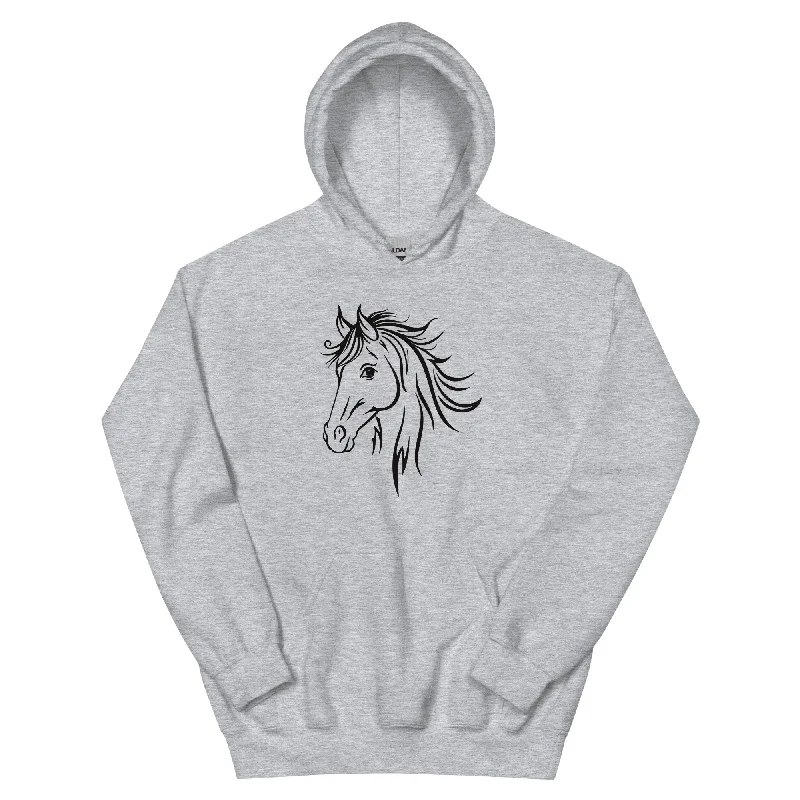 Happy Horse Hoodie Hoodie with Elastic Waist Stretchable Comfortable