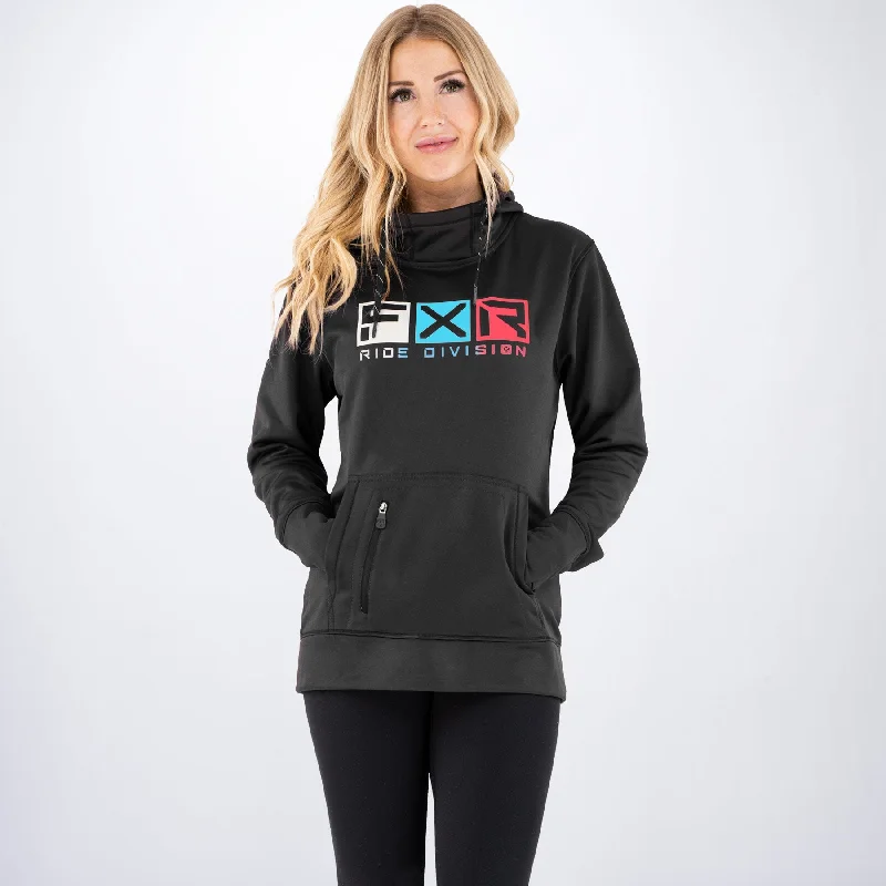 Women's Helium Tech Pullover Hoodie Hoodie with Tied Waist Feminine Flattering