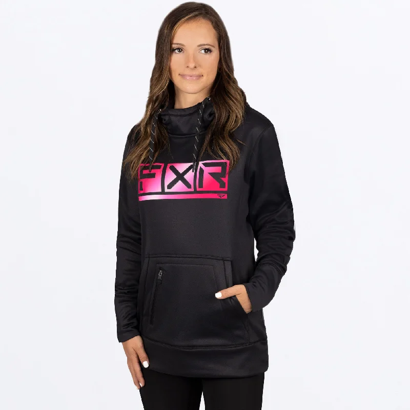 Women's Podium Tech Pullover Hoodie Hoodie with Ribbed Neckline Snug Warm