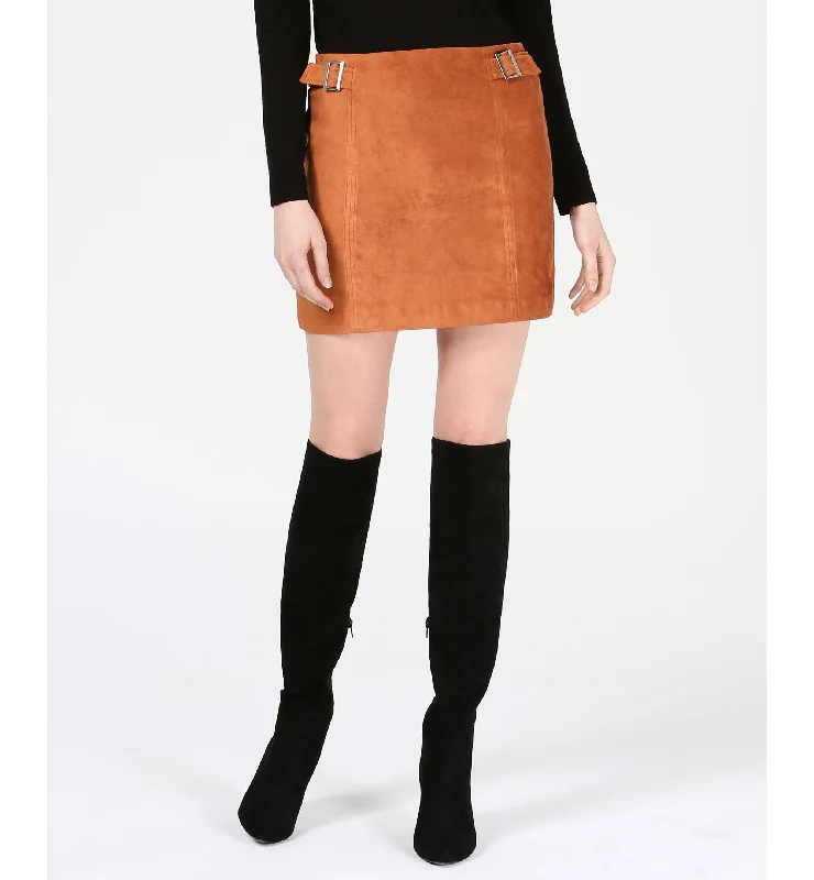 Bar III Faux Suede Mini Skirt summer skirt style