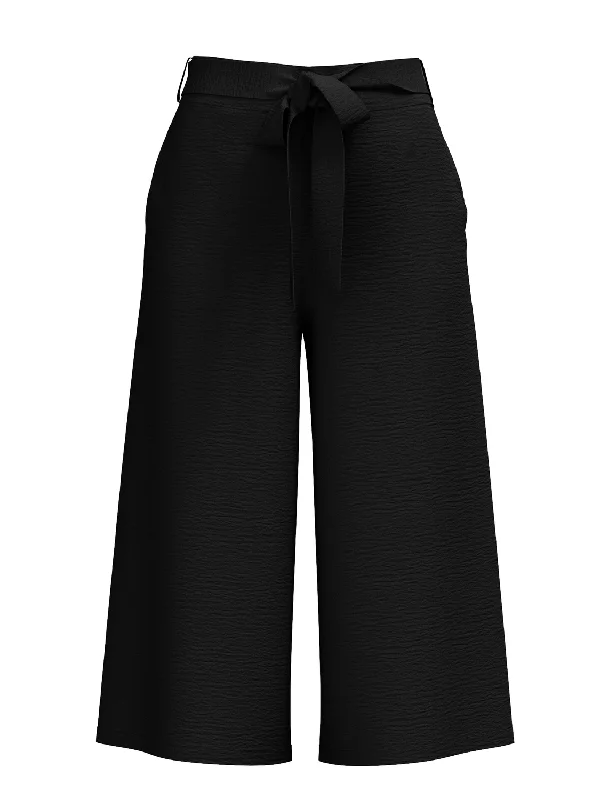 VIHELA Trousers - Black Trousers Tapered Slim Fit