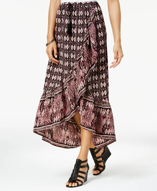 Love Fire Juniors Crossover Maxi Skirt midi skirt versatile