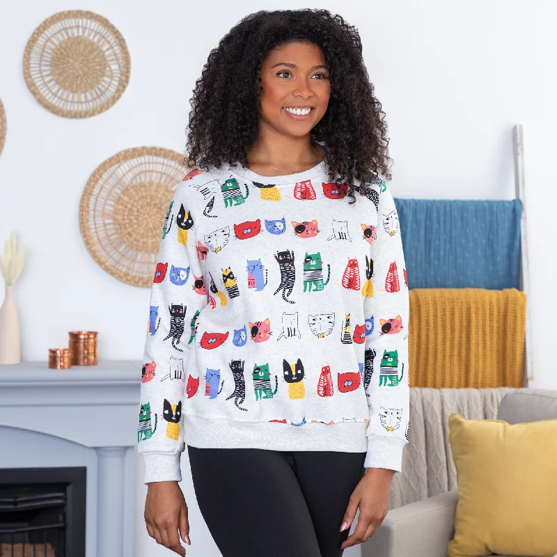 Pop Art Pet Sweatshirt Hoodie with Mock Neck Collared Structured