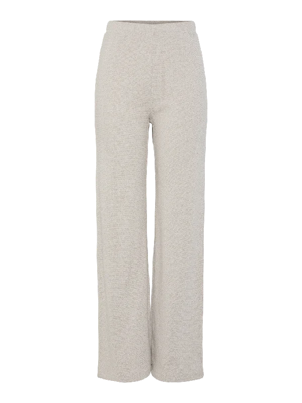 PCPEPPER Trousers - Silver Gray Skinny Trousers Denim Stretchy