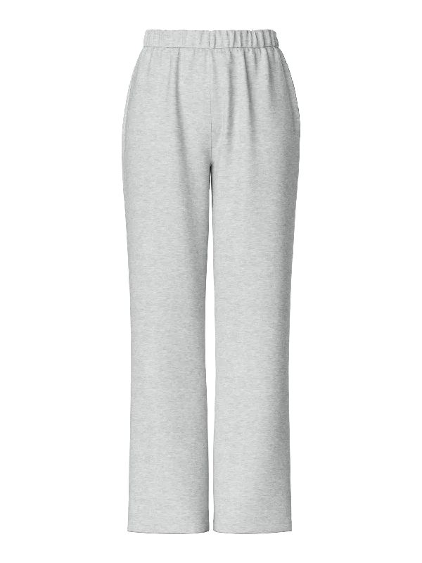 PCCHILLI Trousers - Light Grey Melange Trousers fashionable chic