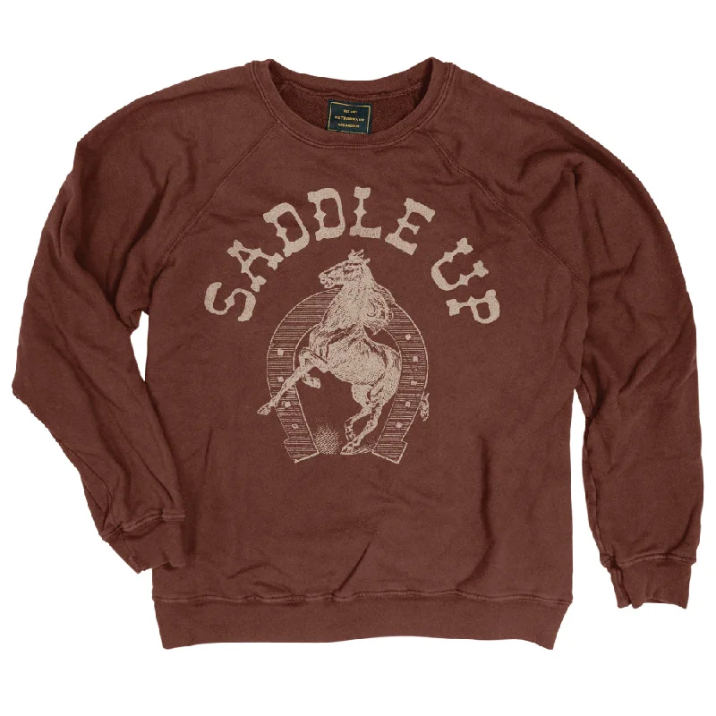 Saddle Up Sweatshirt Hoodie with Strings Custom Fit Adjustable