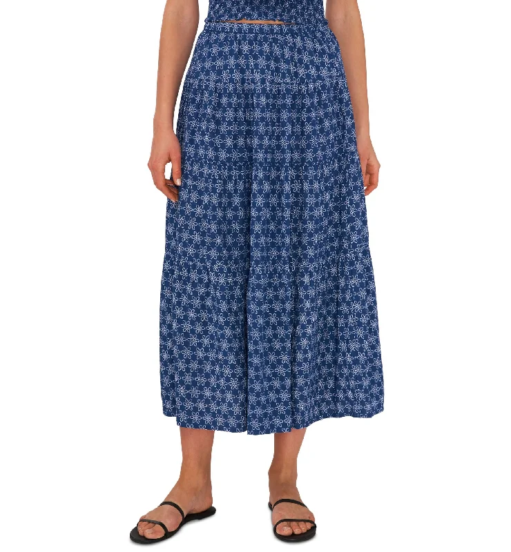 Riley Rae Printed Pull On Maxi Skirt midi skirt versatile