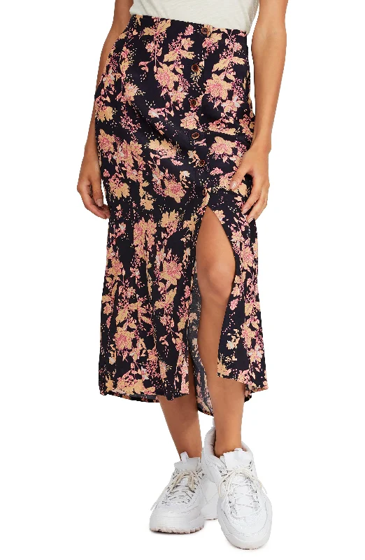 Free People Retro Love Midi Skirt floral skirt print