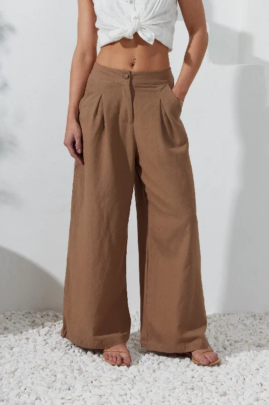 Margo Mocha Wide Leg Pants Jeggings Discount,