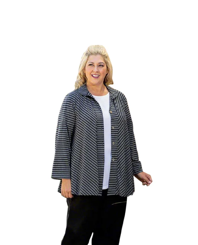 On The Plus Side Long Sleeve Gemma Plus Size Shirt Jacket Mesh Jacket Canvas Jacket Denim Jacket