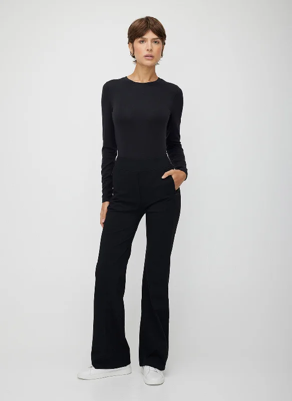 Stride Fitted Kick-Flare Pants Comfort High-Waisted,