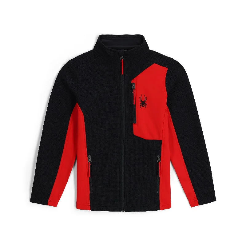 Spyder Youth Bandit Full-Zip Fleece Jacket 2025 Embroidered Jacket Appliqued Jacket Beaded Jacket