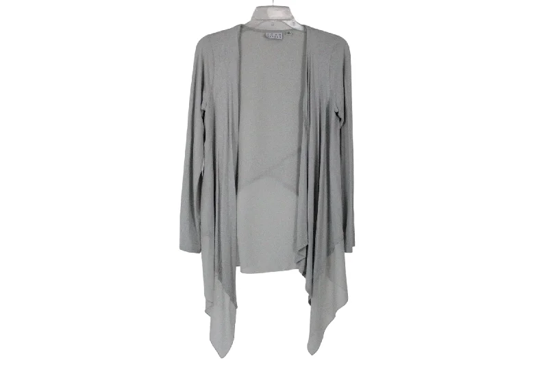 Joan Rivers Gray Cardigan | XS Fleece Fabric Down Fabric Feather Fabric