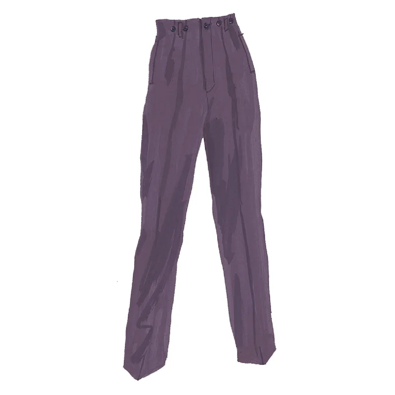 Silk Glamour Pants Straight Trousers,