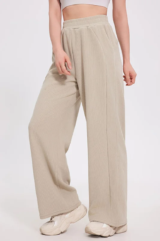 Hazel Blues® |  Basic Bae Elastic Waist Wide Leg Pants Wide-Leg Comfort,