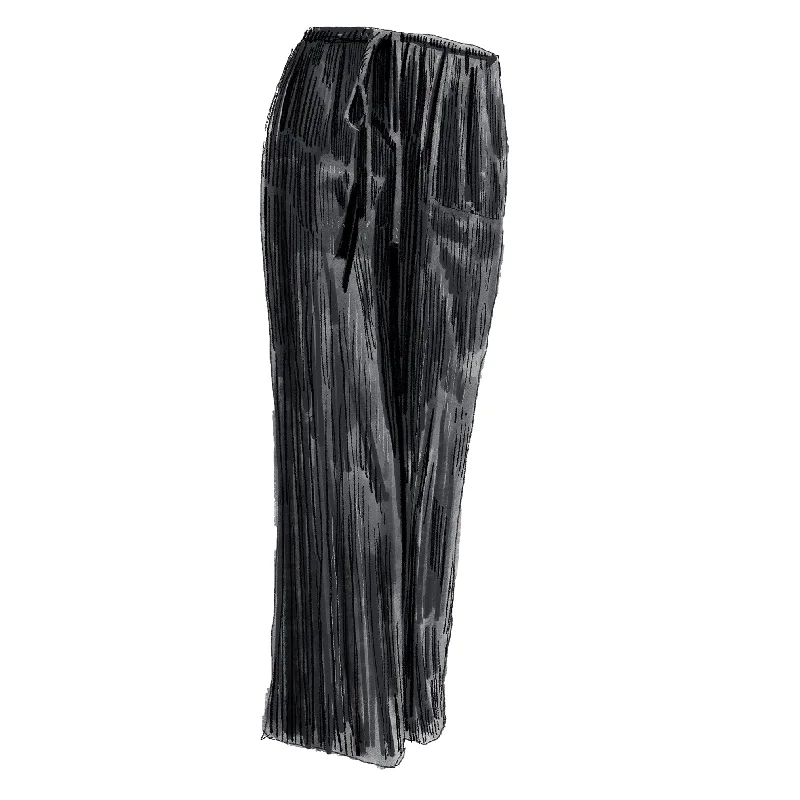 Drawcord Crinkle Pants Pants High-Waisted,