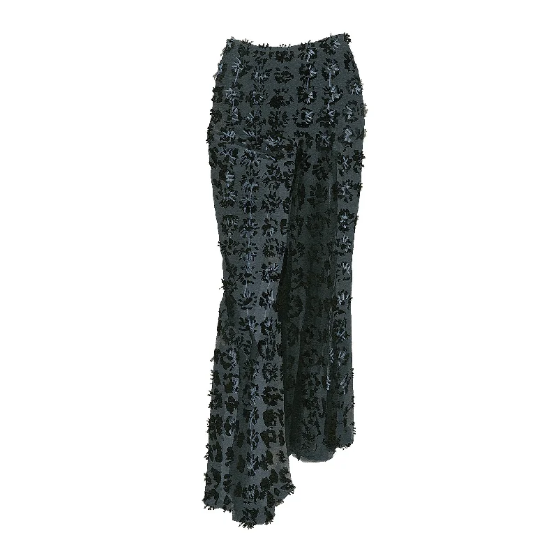 Floral Applique Palazzo Pants Cotton Quality,