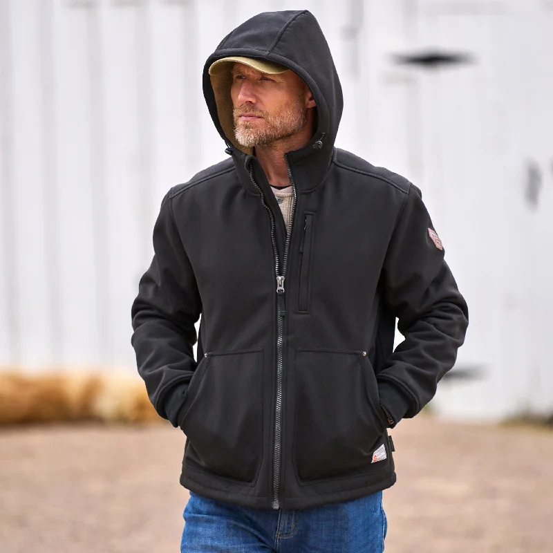 Men's Wind River Burly Canvas Softshell Jacket Cotton Fabric Linen Fabric Terry Fabric