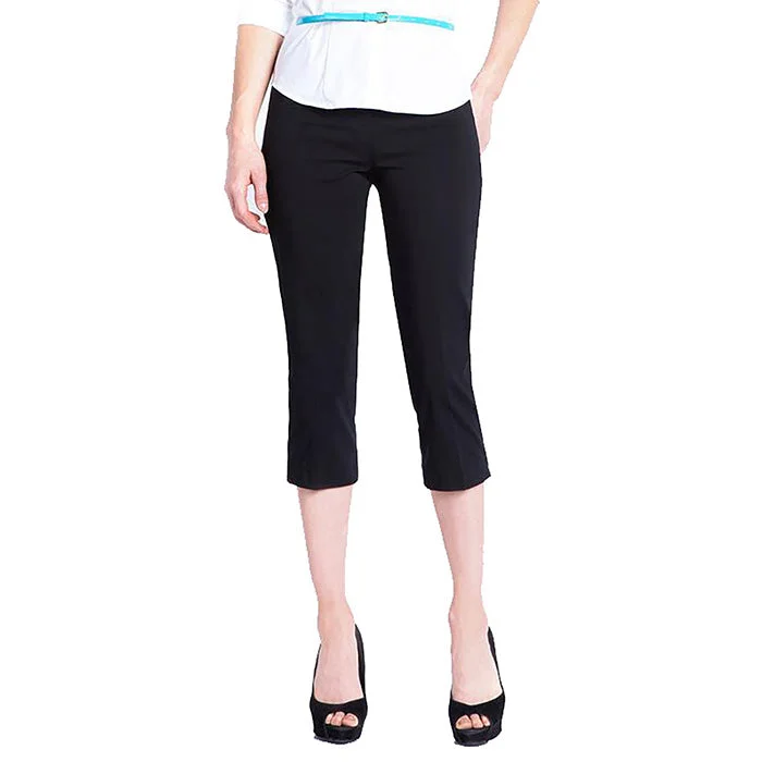 SlimSation 21-Inch Capri  Pants - Black Discount Cotton,