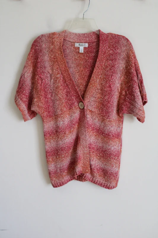 Dressbarn Pink Knit Cardigan | S Lightweight Heavyweight Midweight