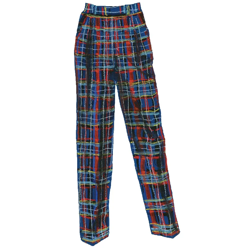 Forever Plaid Pant Flared Skinny,