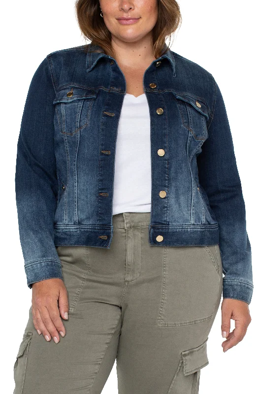 Liverpool Classic Jean Jacket Plus Size (Glenrock) Chenille Jacket Brocade Jacket Lace Jacket