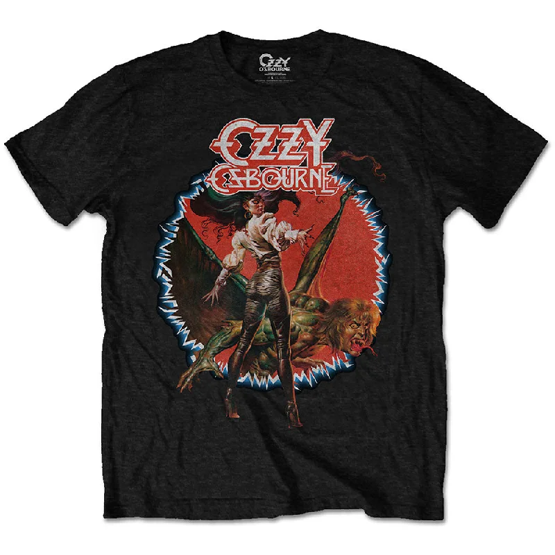 OZZY OSBOURNE Attractive T-Shirt, Ultimate Sin Hooded Caped Shawl Collar