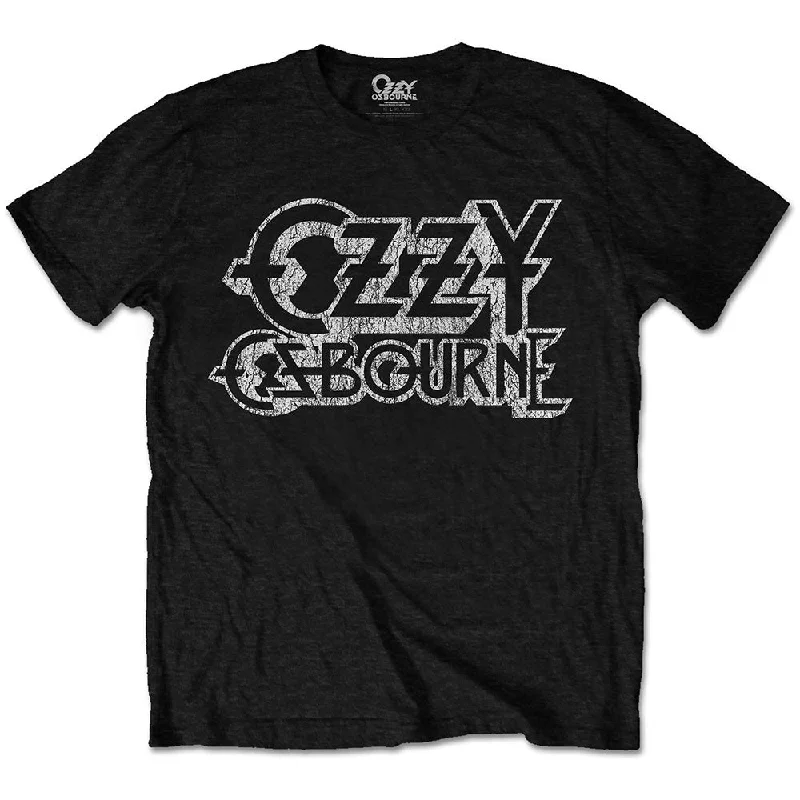 OZZY OSBOURNE Attractive T-Shirt, Vintage Logo Fitted T-Shirt Seamless Stretchy