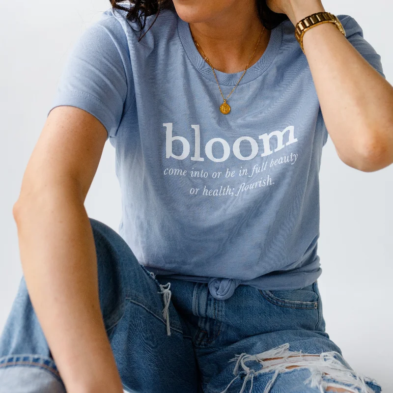 Bloom Tee Asymmetrical Pockets Print