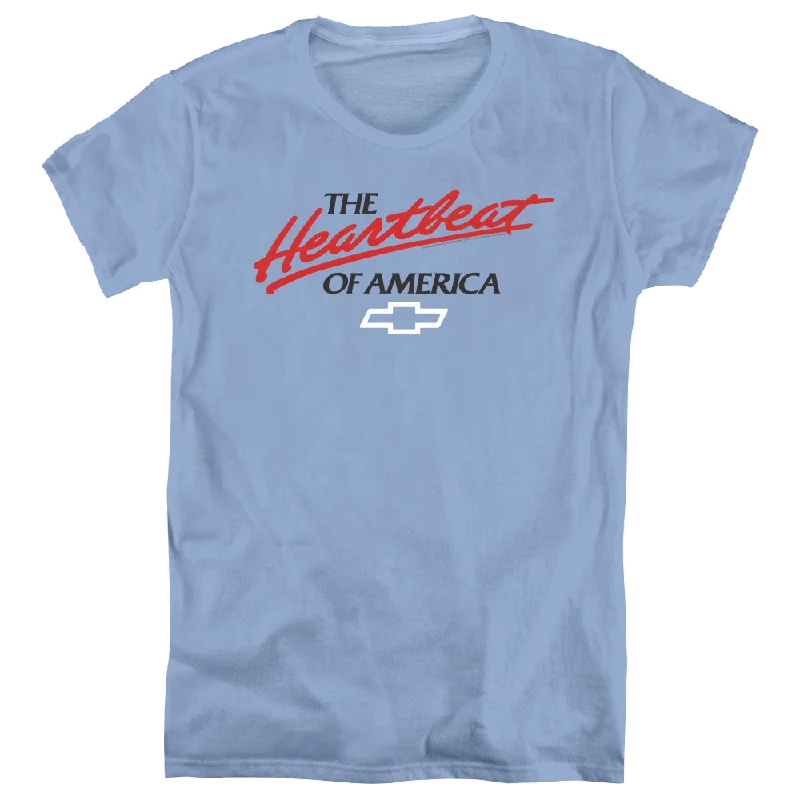 Chevrolet Heartbeat Of America - Women's T-Shirt Satin Blend Silk Blend Wool Blend