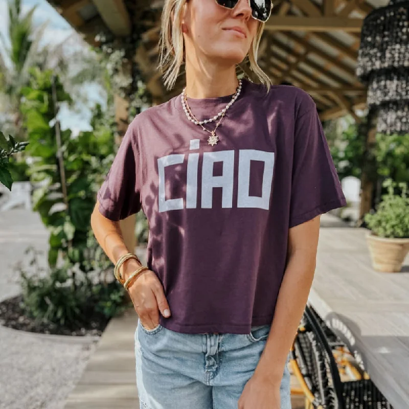 Ciao Relaxed Boxy Tee Front Pockets Side Pockets Patch Pockets