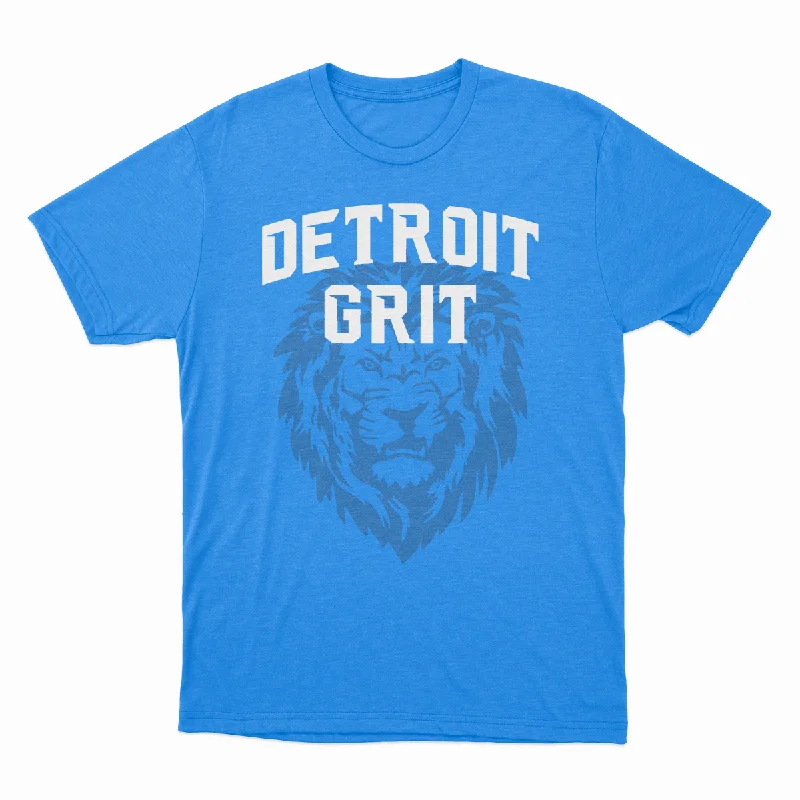 Detroit Grit - Unisex Tee Notch Collar Peter Pan Collar Cowl Neck