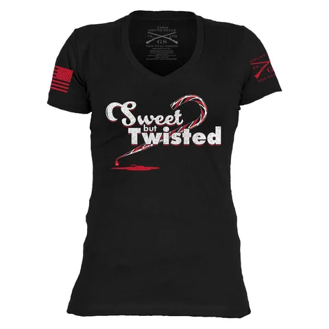 GS Ladies Sweet and Twisted V-Neck Tee Chenille Brocade Lace