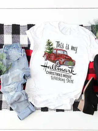 Hallmark Christmas Movie T Shirt Mesh Fabric Canvas Fabric Denim Fabric